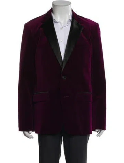 Pre-owned Mr Turk Blazer In Burgundy