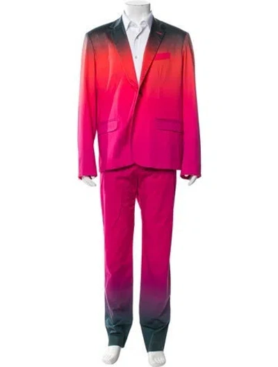 Pre-owned Mr Turk Colorblock Pattern Two-piece Suit In Pink