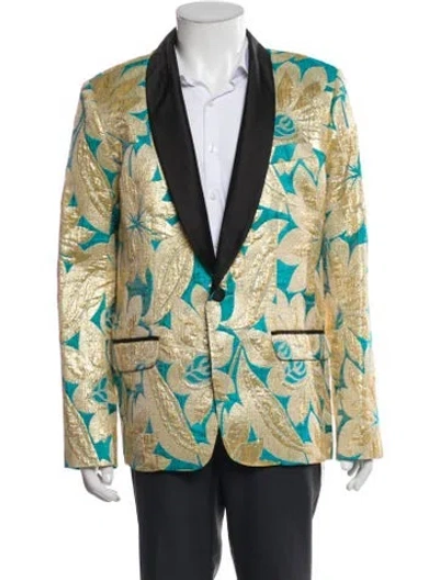 Pre-owned Mr Turk Floral Print Blazer In Multi