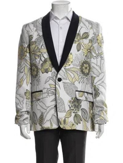 Pre-owned Mr Turk Floral Print Blazer In Multi