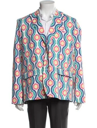 Pre-owned Mr Turk Floral Print Blazer W/ Tags In Multicolor