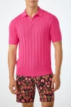 Mr Turk Kensington Short Sleeve Knit Polo In Multi