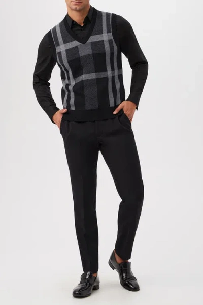 Mr Turk Neso Plaid Sweater Vest In Multi