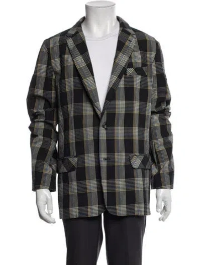 Pre-owned Mr Turk Plaid Print Coat In Multi