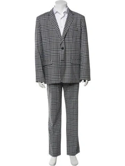 Pre-owned Mr Turk Plaid Print Two-piece Blazer In Multi