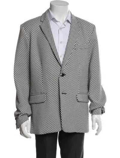 Pre-owned Mr Turk Polka Dot Print Blazer In Black