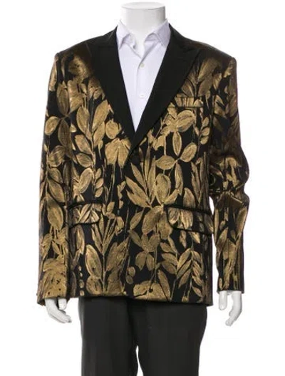 Pre-owned Mr Turk Printed Blazer In Green