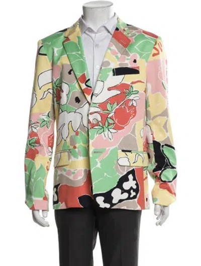 Pre-owned Mr Turk Printed Blazer In Multi