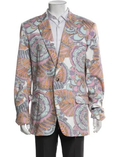 Pre-owned Mr Turk Printed Blazer In Multi