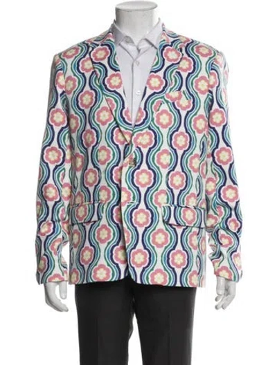 Pre-owned Mr Turk Printed Blazer In Multi