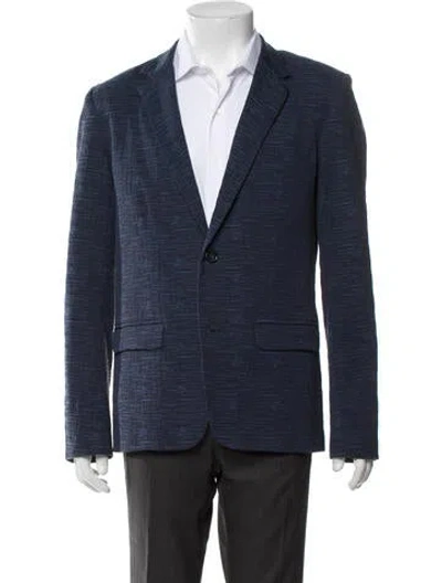 Pre-owned Mr Turk Printed Coat In Blue