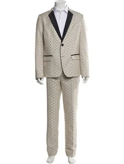 Pre-owned Mr Turk Printed Two-piece Suit In Neutral