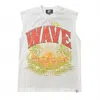 Mr. Wave Men's Paradise Cutoff Tee In White In White