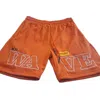 Mr. Wave Men's Wave Mesh Shorts In Orange In Orange