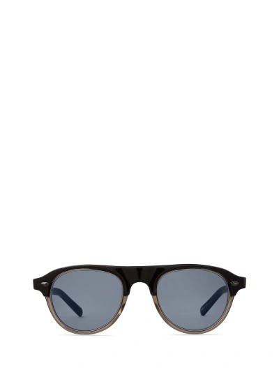 Mr Leight Stahl S Stone Laminate-gunmetal/blue Opal Sunglasses