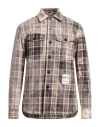 Mr73 Mr*73 Man Shirt Beige Size 40 Cotton In Beige