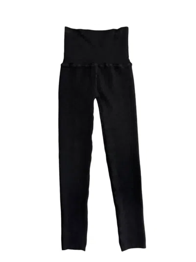 M.rena Women's Tummy Tuck Leggings In Black