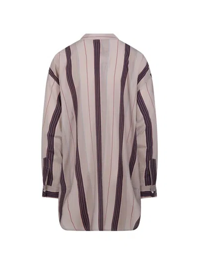 Mr.mrs Shirt Striped Button-fastening Shirt In Neutral