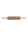 Mrs. Anderson's Baking Snowflake Design Embossing Rolling Pin European Beechwood In Tan