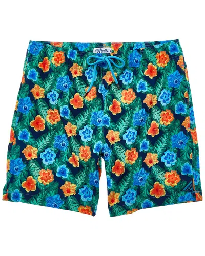 Mr. Swim Mr.swim Hibiscus Leaf Swim Short In Blue