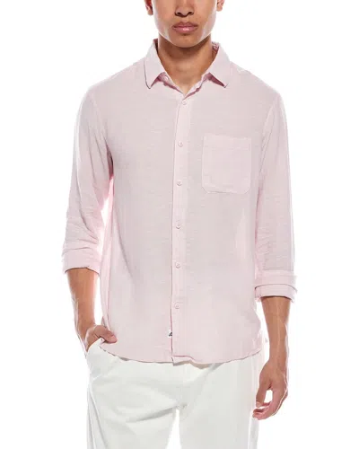 Mr. Swim Linen-blend Shirt In Pink