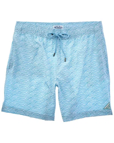 Mr. Swim Sculpted Waves Swim Short In Blue