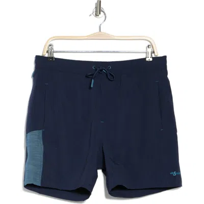 Mr. Swim Mr.swim Stretch Compression Swim Trunks In Deep Navy