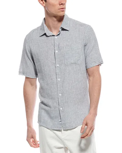 MR. SWIM MR.SWIM STRIPE LINEN-BLEND SHIRT