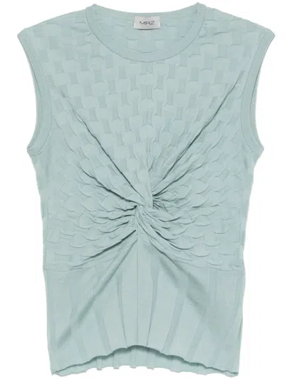 Mrz 3d-knit Top In Blue