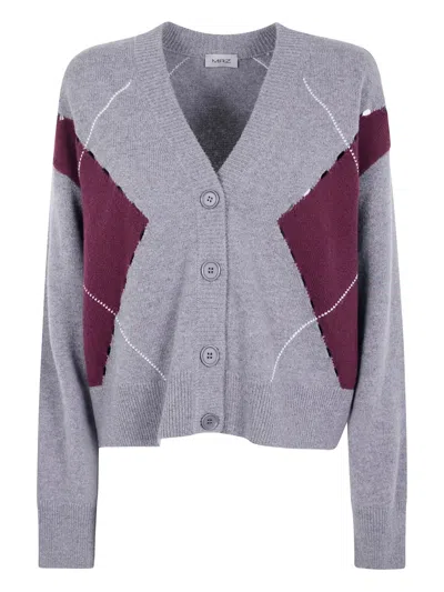 MRZ ARGYLE-PATTERN CARDIGAN