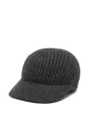 Mrz Knitted Wool Baseball Cap In Gray