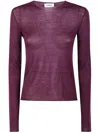 Mrz Basic Round Neck Sweater Clothing In Purple