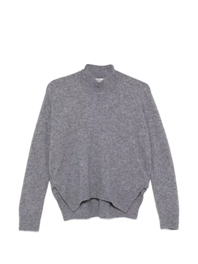 Mrz Cashmere Turtle-neck Sweater In Grey