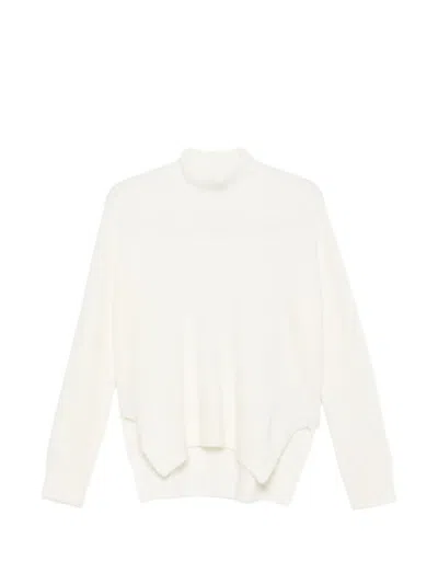 Mrz Cashmere Turtle-neck Sweater In White
