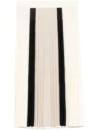 Mrz Colourblock Midi Skirt In Neutrals
