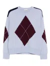 Mrz Diamond-pattern Jumper In Blue