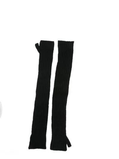 Mrz Fingerless Gloves In Black