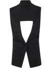 Mrz Front Vest Clothing In Black