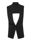 Mrz Front Vest Clothing In Black