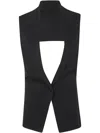 Mrz Front Vest Clothing In Black