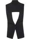 Mrz Front Vest Clothing In Black