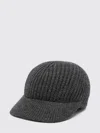 Mrz Knitted Wool Baseball Cap In Gray