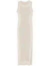Mrz Lamé-detailed Maxi Dress In Neutrals