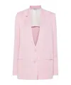 Mrz Long-sleeved Suit Coat In Pink
