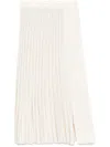Mrz Plissé Midi Skirt In Neutrals