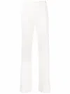Mrz Elastic Waist Casual Pants In White
