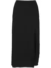Mrz Side-slit Midi Skirt In Multi