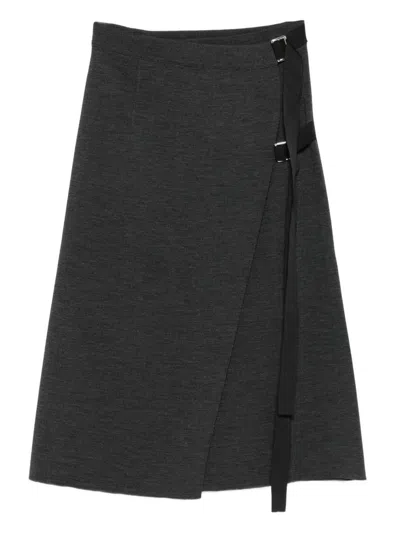 MRZ MRZ WOOL MIDI SKIRT
