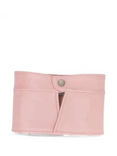 Mrz Snap-button-fastening Collar In Pink