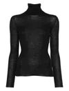 Mrz Ribbed Turtleneck Sweater In Black